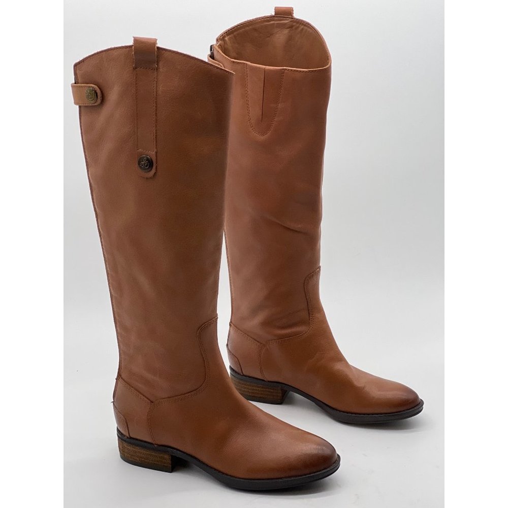Sam Edelman Kid Girls Mini Penny Riding Boot Leather Brown Solid